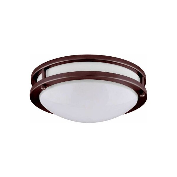Amax Lighting LED-JR003BRZ 17" LED 2 Ring Ceiling Fixture, 35W, 4000 CCT, 2900 Lumen, 82 CRI, Bronze LED-JR003BRZ - main